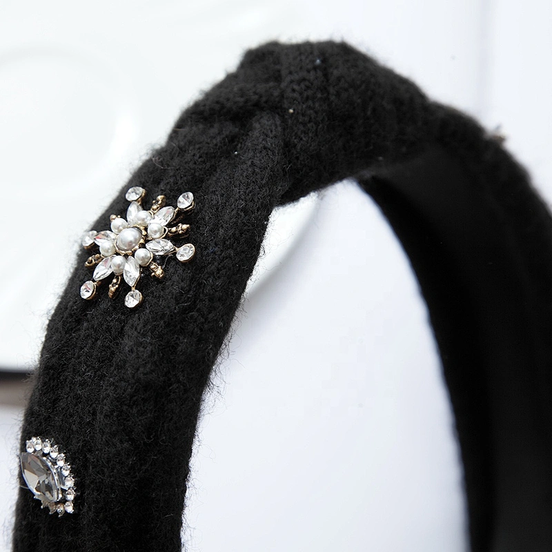 wholesale hair accessories girls rhinestone pearl Hair band fashion Customize designer hairband women headband