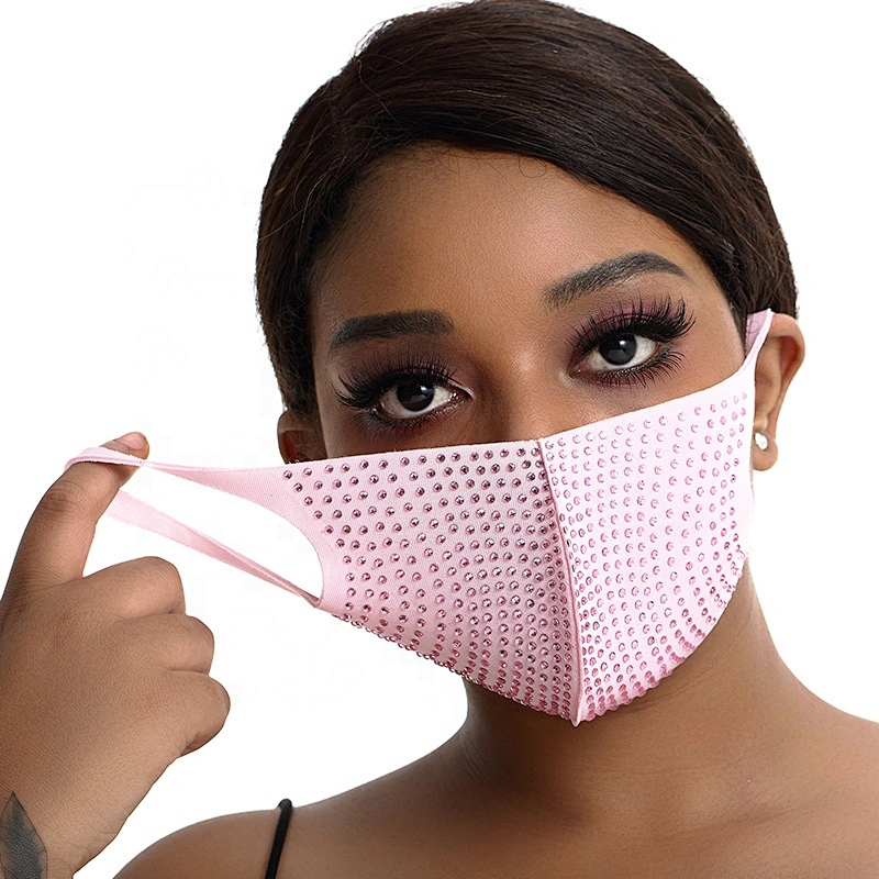 wholesale warm dust and wind proof cotton party accessories masked PM 2.5 fashion  rhinestone face masked