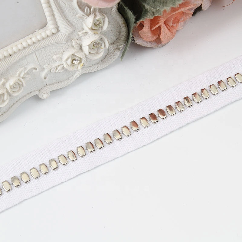 Studs beaded ribbon trim fabric diy handmade costume dress sewing Design Rivets Trims