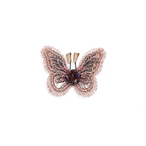 Christmas Cherry Flower Decorative Sew on Rhinestone Beaded Patches Wholesale patches for clothing