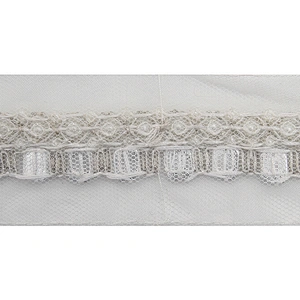kavatar  wholesale new Handmade Bead lace Embroidered Tulle Trim wedding with Accessories Beads Crystals & Rhinestones