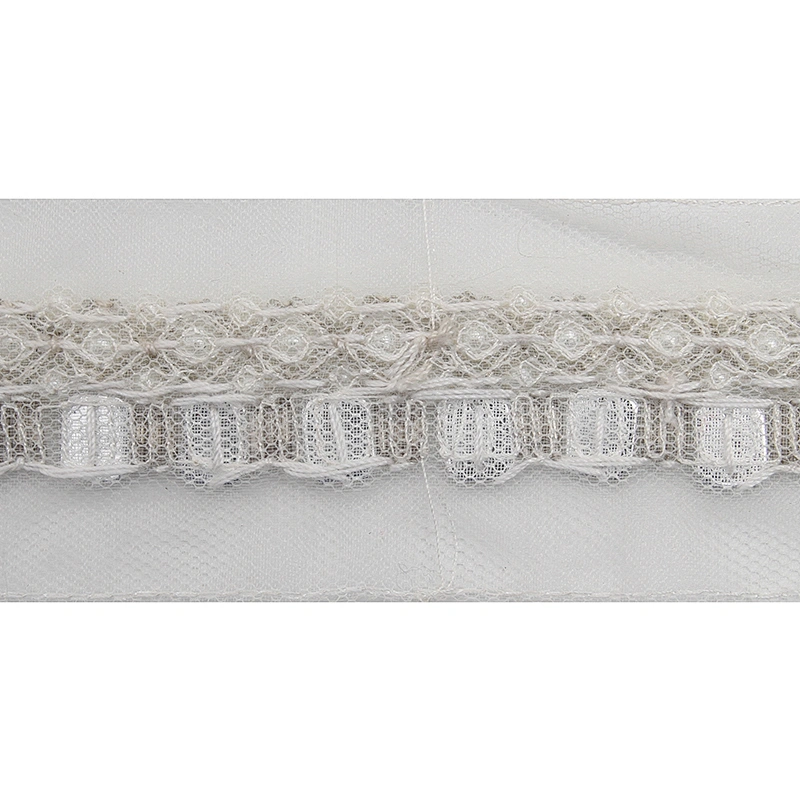 kavatar  wholesale new Handmade Bead lace Embroidered Tulle Trim wedding with Accessories Beads Crystals & Rhinestones