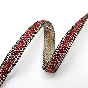 wholesale hot fix tape with rhinestone hot fix trimming chain glitter trim for DIY garment dresses Accessories