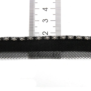 Wholesale Chain lace trim pearl rhinestone 1.8 cm Sew-On lace trim Polyester net mesh Lace trimmings for clothes  Accessories