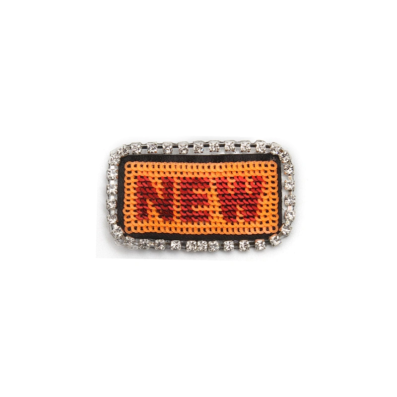 wholesale  designer badges patches cloth stickers Sew on for clothing accessories decoration 3D patch rhinestone sequin patch