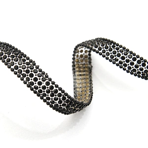 wholesale hot fix tape with rhinestone hot fix trimming chain glitter trim for DIY garment dresses Accessories