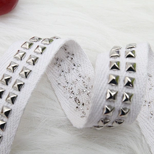 lace fabric beaded ribbon lace trim ribbon Design Lace Trims Studs Bead Rivets Trims