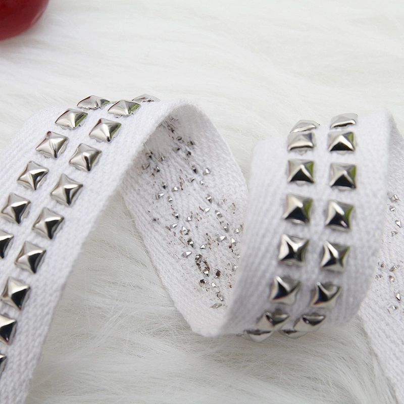 lace fabric beaded ribbon lace trim ribbon Design Lace Trims Studs Bead Rivets Trims