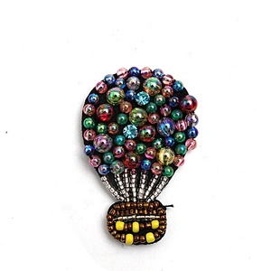 Christmas Cherry Flower Decorative Sew on Rhinestone Beaded Patches Wholesale patches for clothing