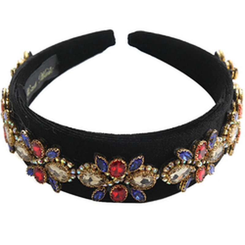 Wholesale Rhinestone headbands headband for woman Furry Headbands Women hair band fashion