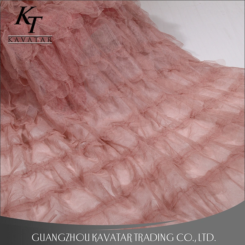 wholesale Kavatar New design dress material fish scale shape mesh lace fabric