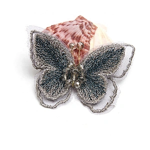 Christmas Cherry Flower Decorative Sew on Rhinestone Beaded Patches Wholesale patches for clothing