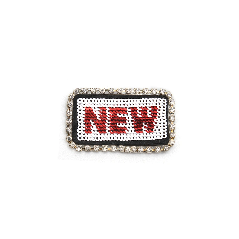 wholesale  designer badges patches cloth stickers Sew on for clothing accessories decoration 3D patch rhinestone sequin patch