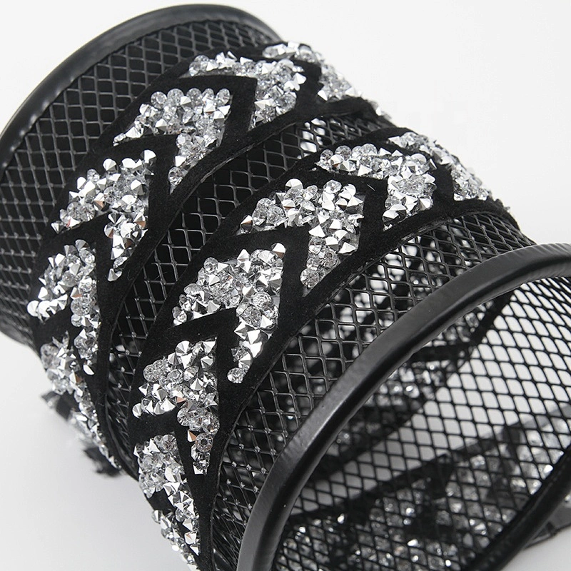 High quality decorate Hotfix crystal rhinestone trims