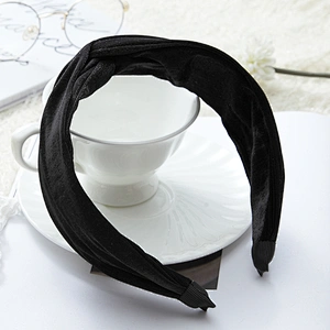 European, American and Korean winter black hair band fashion street photography retro headband