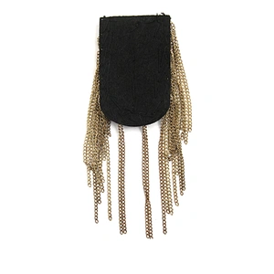 wholesale  designer badges cloth stickers Sew on for clothing accessories decoration 3D patch  rhinestone Metal Chain Tassel