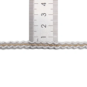Wholesale Chain lace trim rhinestone 0.6 cm Sew-On lace trim Polyester net mesh Lace trimmings wedding for clothes  Accessories