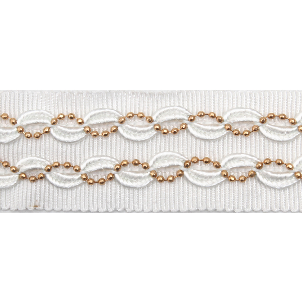 Wholesale Chain lace trim rhinestone 2.4 cm Sew-On lace trim Polyester net mesh Lace trimmings wedding for clothes  Accessories