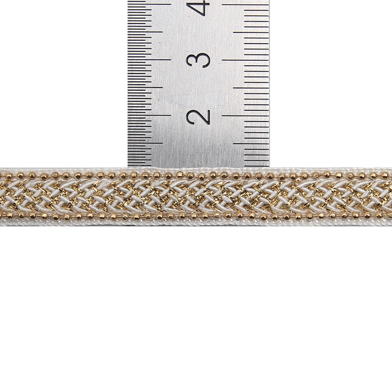Wholesale Chain lace trim rhinestone 1 cm Sew-On lace trim Polyester net mesh Lace trimmings wedding for clothes  Accessories