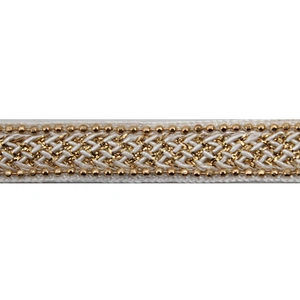 Wholesale Chain lace trim rhinestone 1 cm Sew-On lace trim Polyester net mesh Lace trimmings wedding for clothes  Accessories