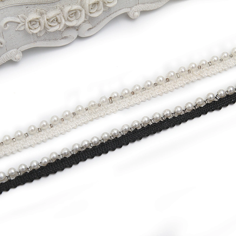 kavatar  wholesale new Handmade Bead lace Embroidered Tulle Trim wedding with Accessories Beads Rhinestones