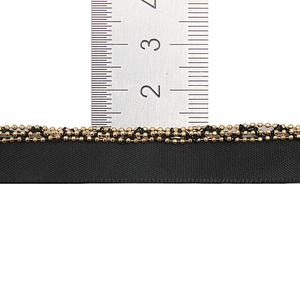 Wholesale Chain lace trim rhinestone 1.3 cm Sew-On lace trim Polyester net mesh Lace trimmings wedding for clothes  Accessories