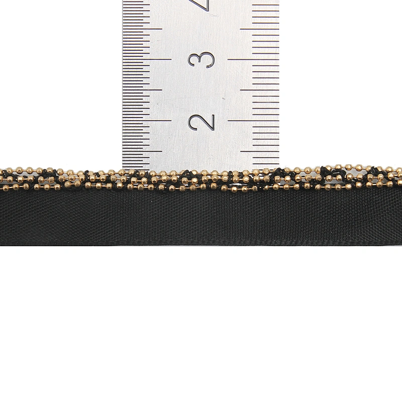 Wholesale Chain lace trim rhinestone 1.3 cm Sew-On lace trim Polyester net mesh Lace trimmings wedding for clothes  Accessories