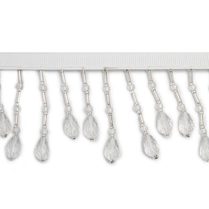 kavatar  wholesale new Handmade Bead lace Embroidered Tulle Trim wedding with Accessories Beads Rhinestones