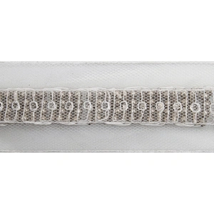 kavatar  wholesale new Handmade Bead lace Embroidered Tulle Trim wedding with Accessories Beads Rhinestones