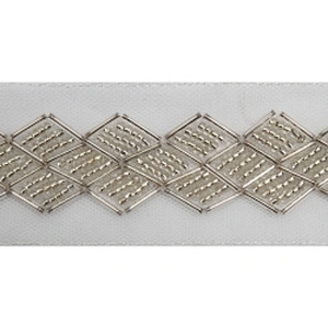 kavatar  wholesale new Handmade Bead lace Embroidered Tulle Trim wedding with Accessories Beads Rhinestones