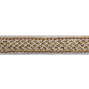 Wholesale Chain lace trim rhinestone 1 cm Sew-On lace trim Polyester net mesh Lace trimmings wedding for clothes  Accessories