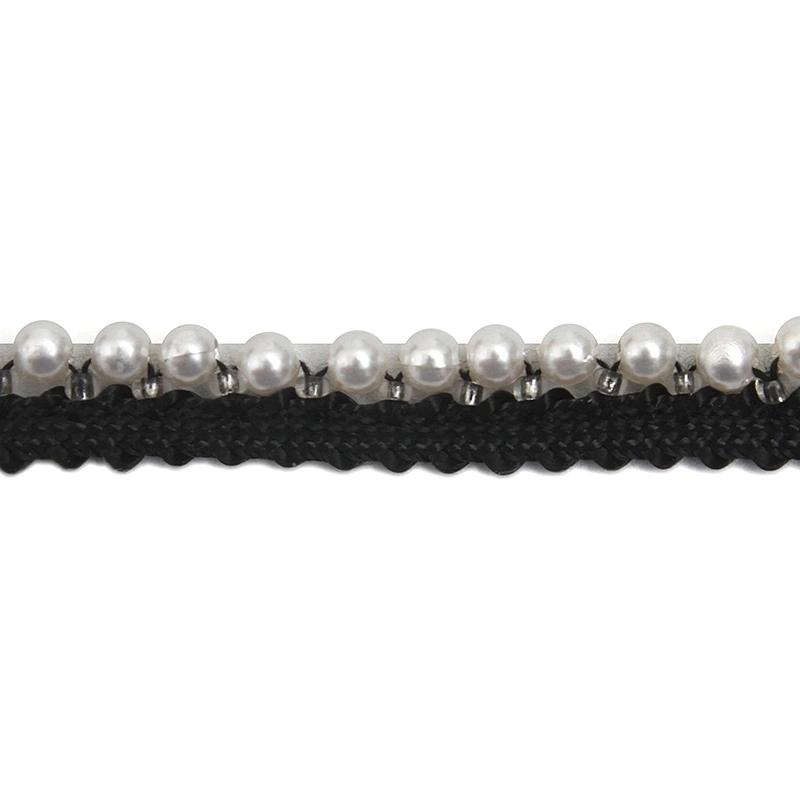 kavatar  wholesale new Handmade Bead lace Embroidered Tulle Trim wedding with Accessories Beads Rhinestones