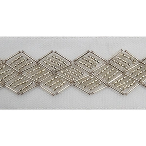 kavatar  wholesale new Handmade Bead lace Embroidered Tulle Trim wedding with Accessories Beads Rhinestones