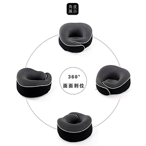 3D Eye Mask Earplugs Travel Bag Perfect Airplane Travel Kit and Memory foam travel neck U shape pillow for office chair