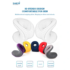 Patent Office Sleep Support Foldable Car Memory Foam Neck Rest Support Nap Airplane Pillow