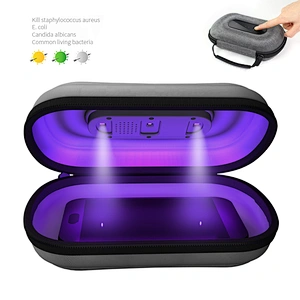2020 Multifunctional rechargeable wireless charging mobile phone sterilizer UV sterilization box