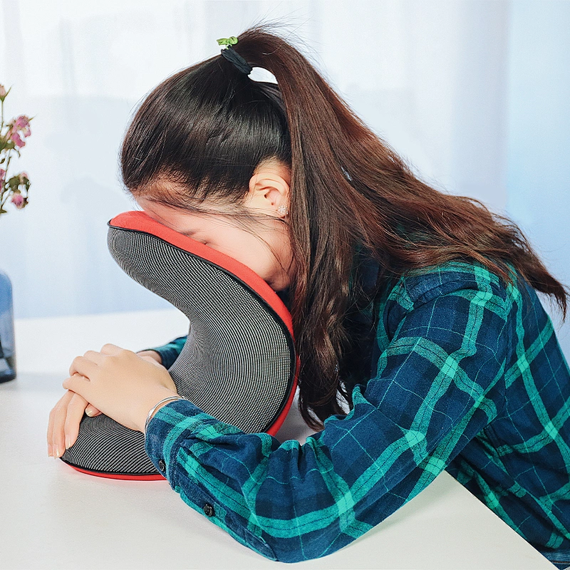 Patent Office Sleep Support Foldable Car Memory Foam Neck Rest Support Nap Airplane Pillow