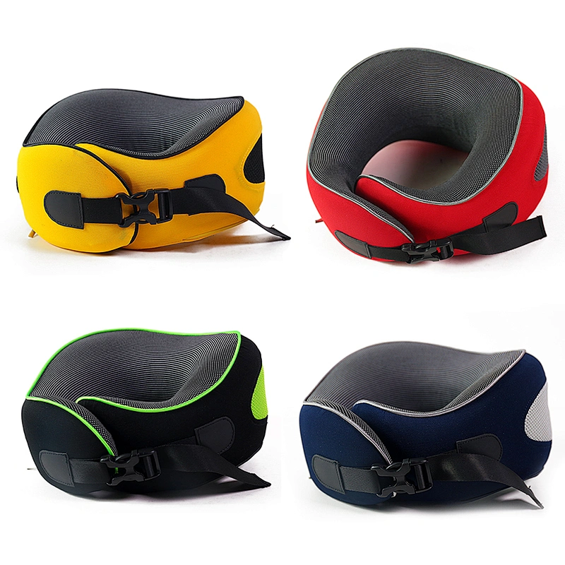 Portable Folding Adjustable Memory Foam Neck Pillow Pillow Support Travel kit 3 In 1