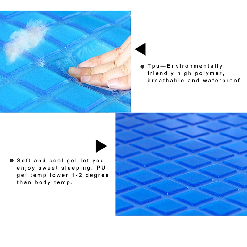 Promotion Visco Orthopedic Silica Memory Foam Contour Ice Cool Comfort Gel Pillows