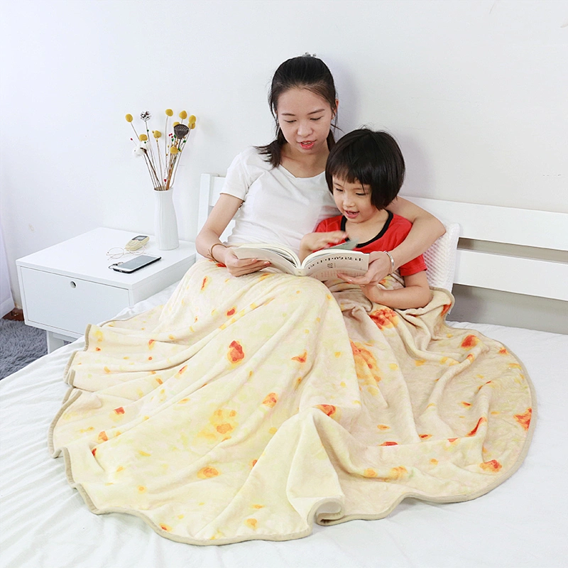 Promotion Airplane Personalized Soft Fleece Folding Travel Blanket Mexican chicken cake blanket