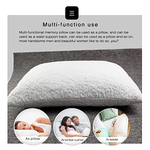 Wholesale hotel Comfort Adult Shredded Bamboo Memory Foam Pillow Anti Snore
