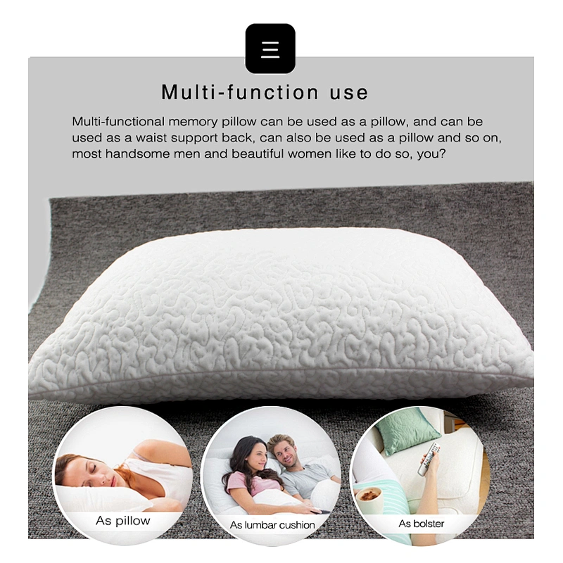 Wholesale hotel Comfort Adult Shredded Bamboo Memory Foam Pillow Anti Snore