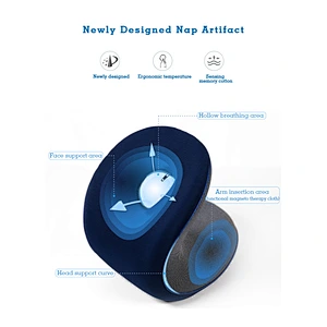 Patent Office Sleep Support Foldable Car Memory Foam Neck Rest Support Nap Airplane Pillow