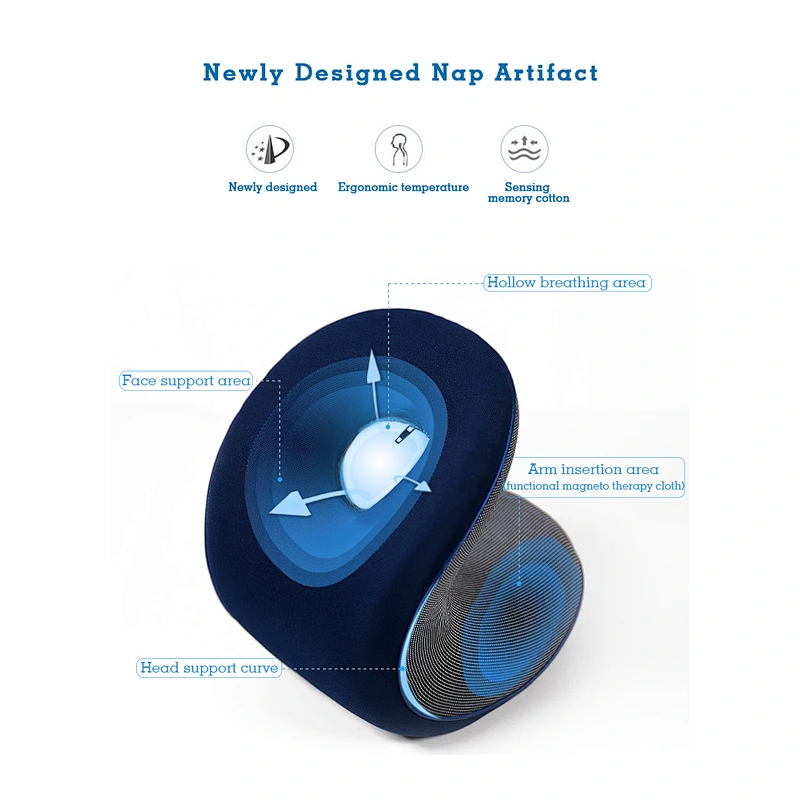 Patent Office Sleep Support Foldable Car Memory Foam Neck Rest Support Nap Airplane Pillow