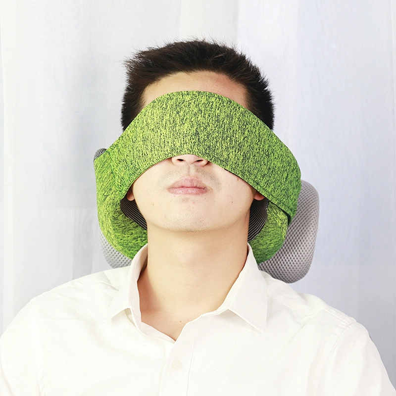 new style  Airplane Memory Foam U - Pillow Travel Neck Support Pillow ,eye mask