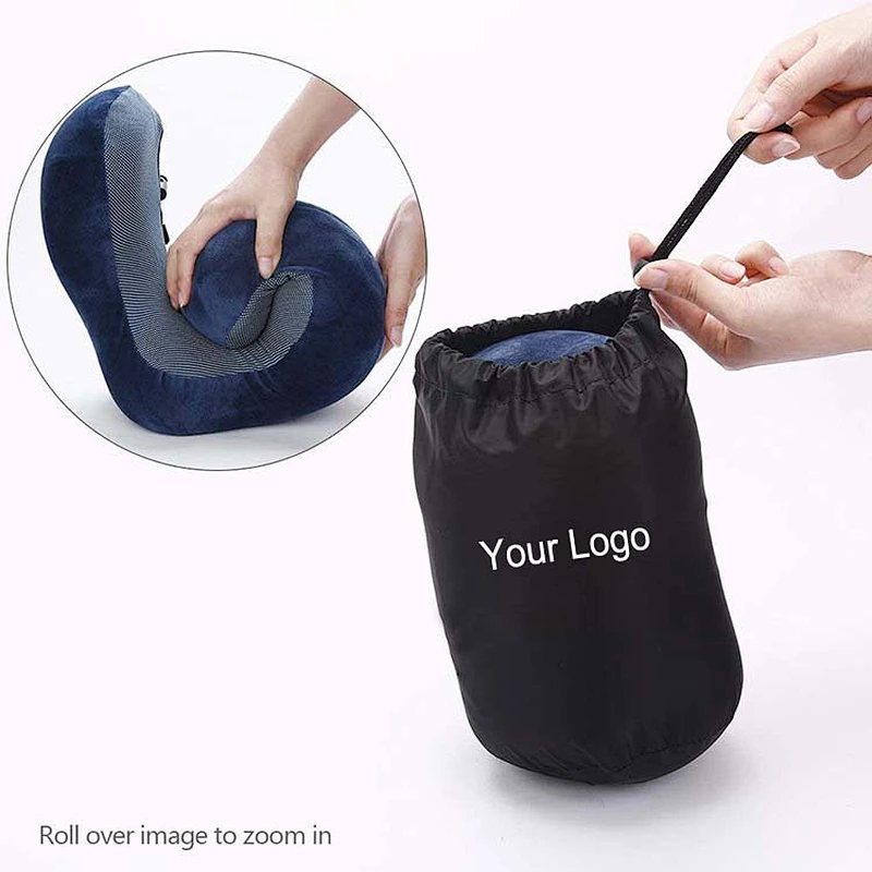Perfect for Home and Travel U shape Travel Rest Hooded Neck Pillow