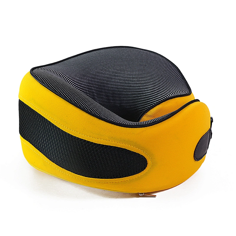 Orthopedic OEM Pillow Travel Foldable Memory Foam Neck Pillow Airplane Travel Kit