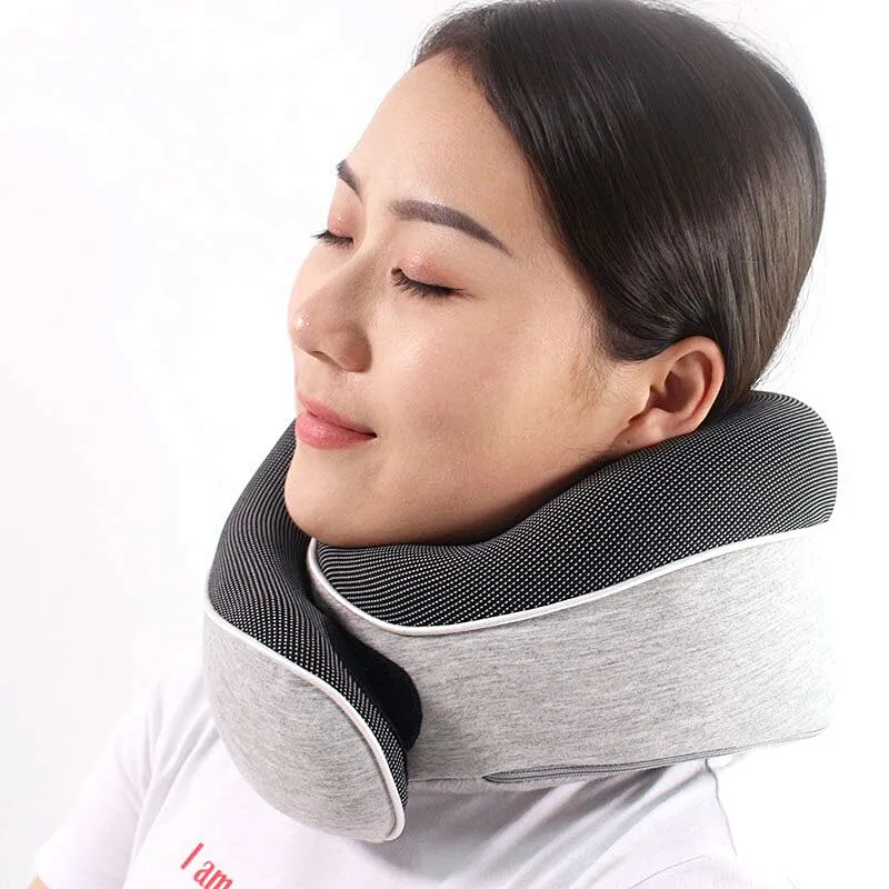 3D Eye Mask Earplugs Travel Bag Perfect Airplane Travel Kit and Memory foam travel neck U shape pillow for office chair
