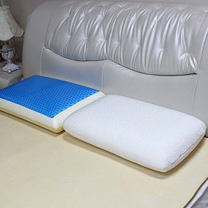 Promotion customized neck support breathable cooling gel memory foam pillow