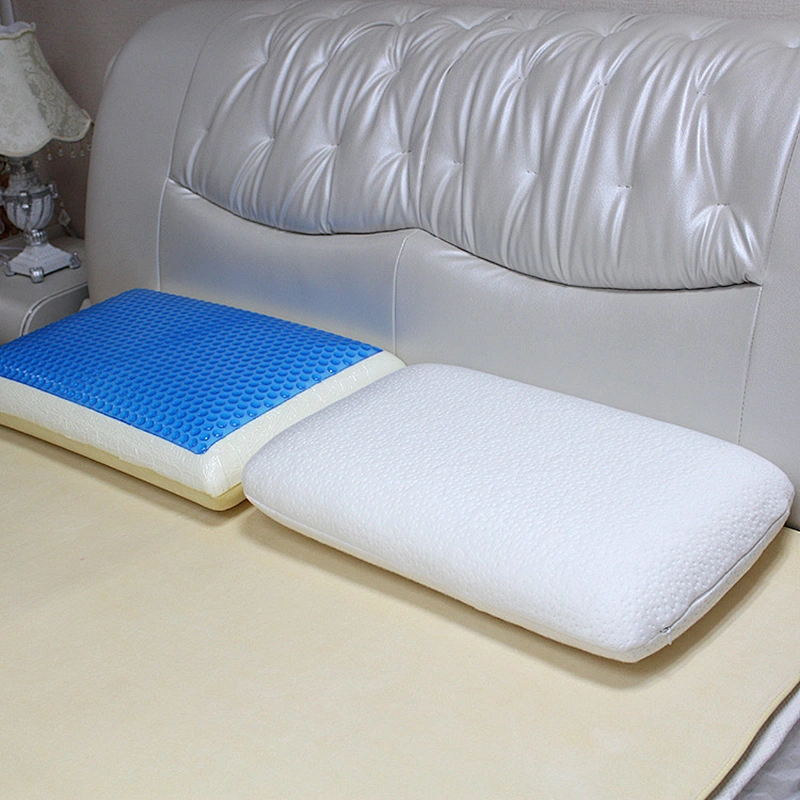 Promotion customized neck support breathable cooling gel memory foam pillow